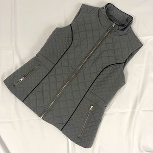 New York & Company Gray Jacket Vest